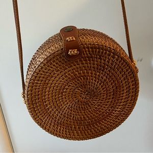 Round Wicker Bag
